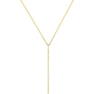 Women's Gold Dainty Long Y-Shaped Lobster Necklace Simple Gold Jewelry